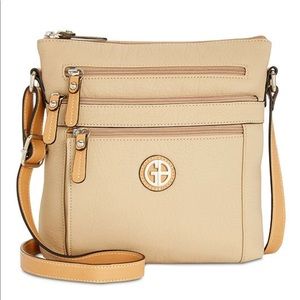 Giani Bernini Pebble Crossbody oatmeal/silver
